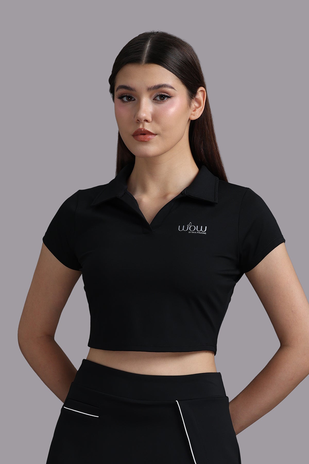 Áo crop top activewear WOW BY NHA PHUONG - P0029