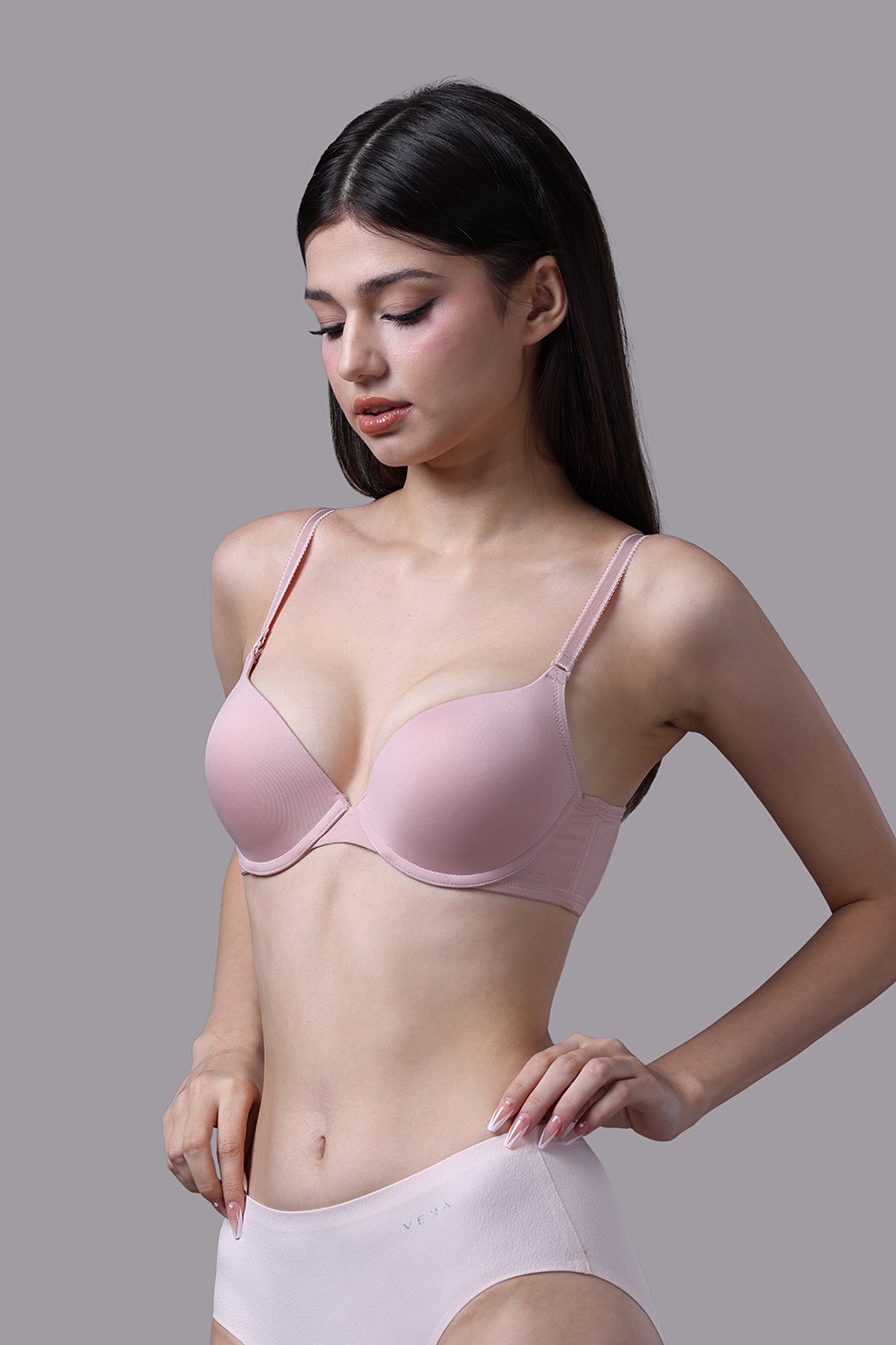 Áo ngực cup 3/4 Vera nylon mút dày có gọng - V0681