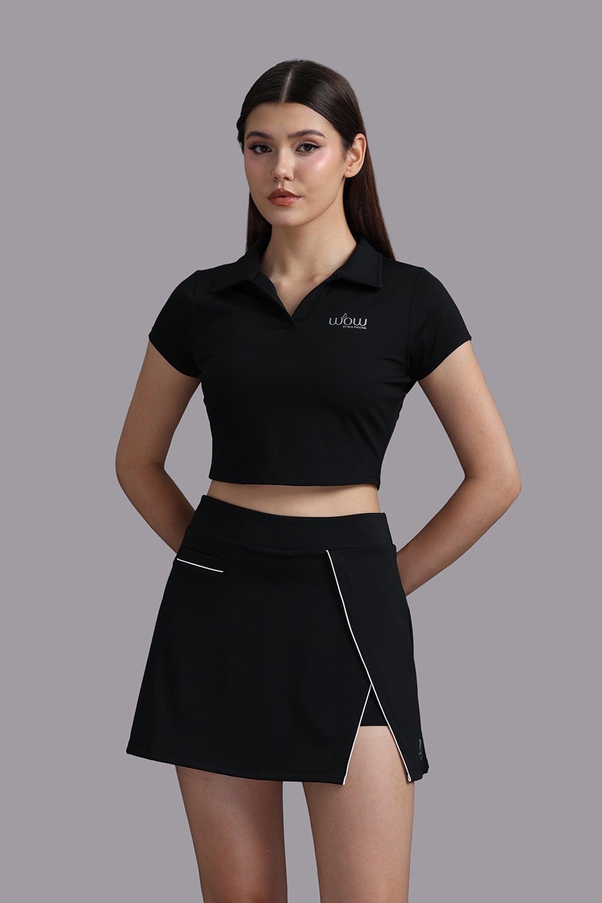 Chân váy xẻ tà activewear WOW BY NHA PHUONG - P0030