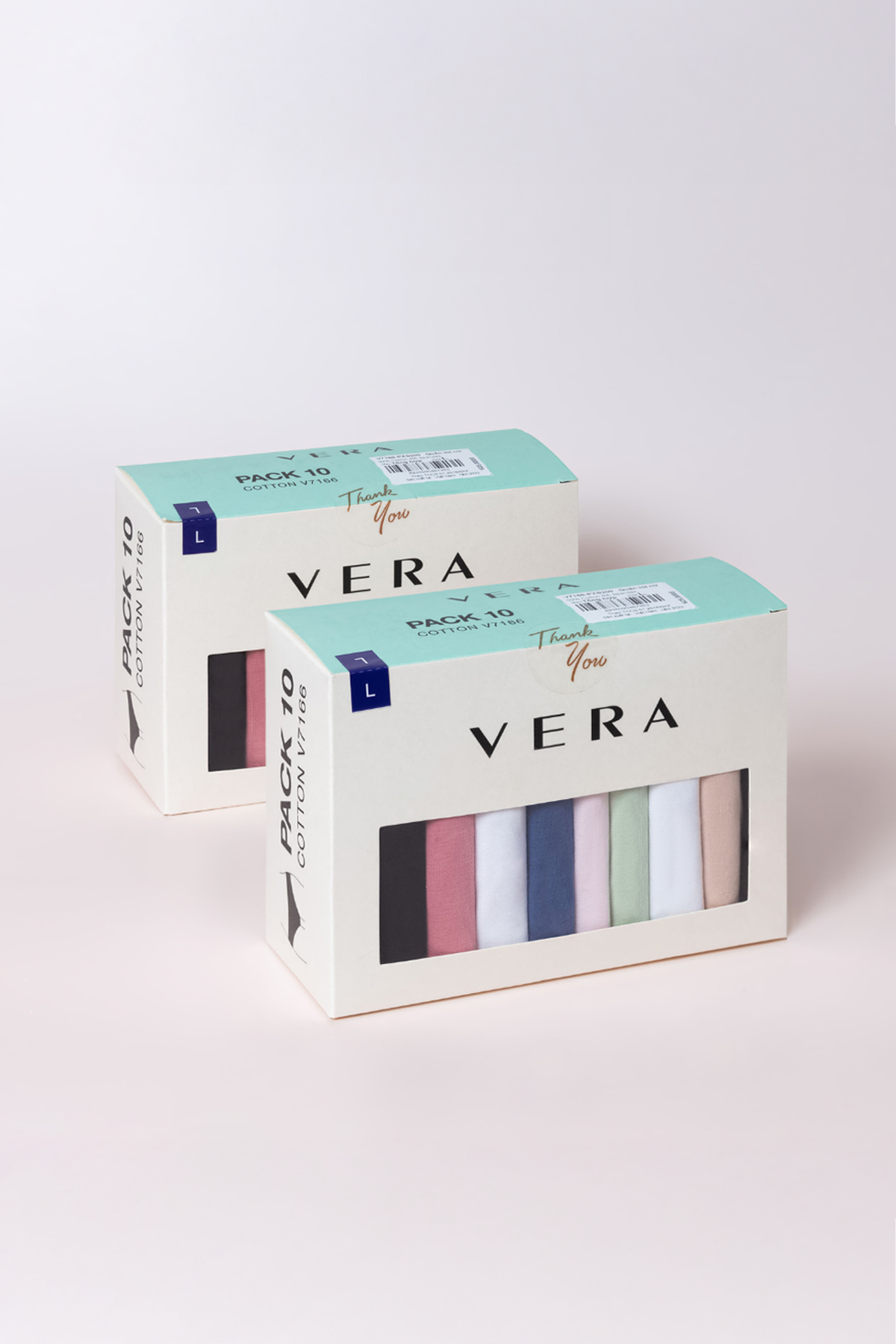 Quần lót nữ Pack Love VERA cotton - 7166/8397 (cạp thấp) (Pack 10 - SS 2024)