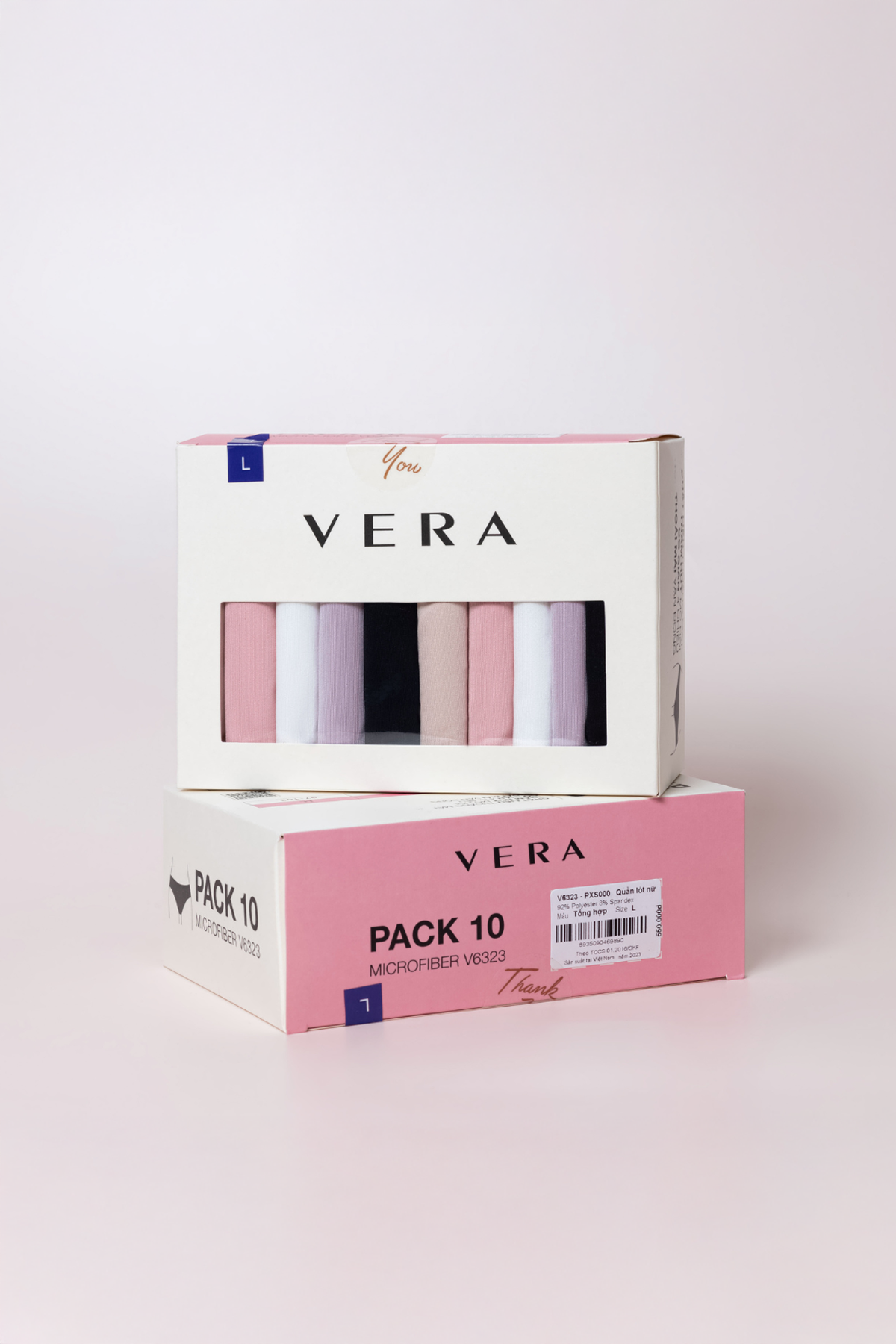 Pack Love VERA thun lạnh - 6323 (cạp thấp) (Pack 10)