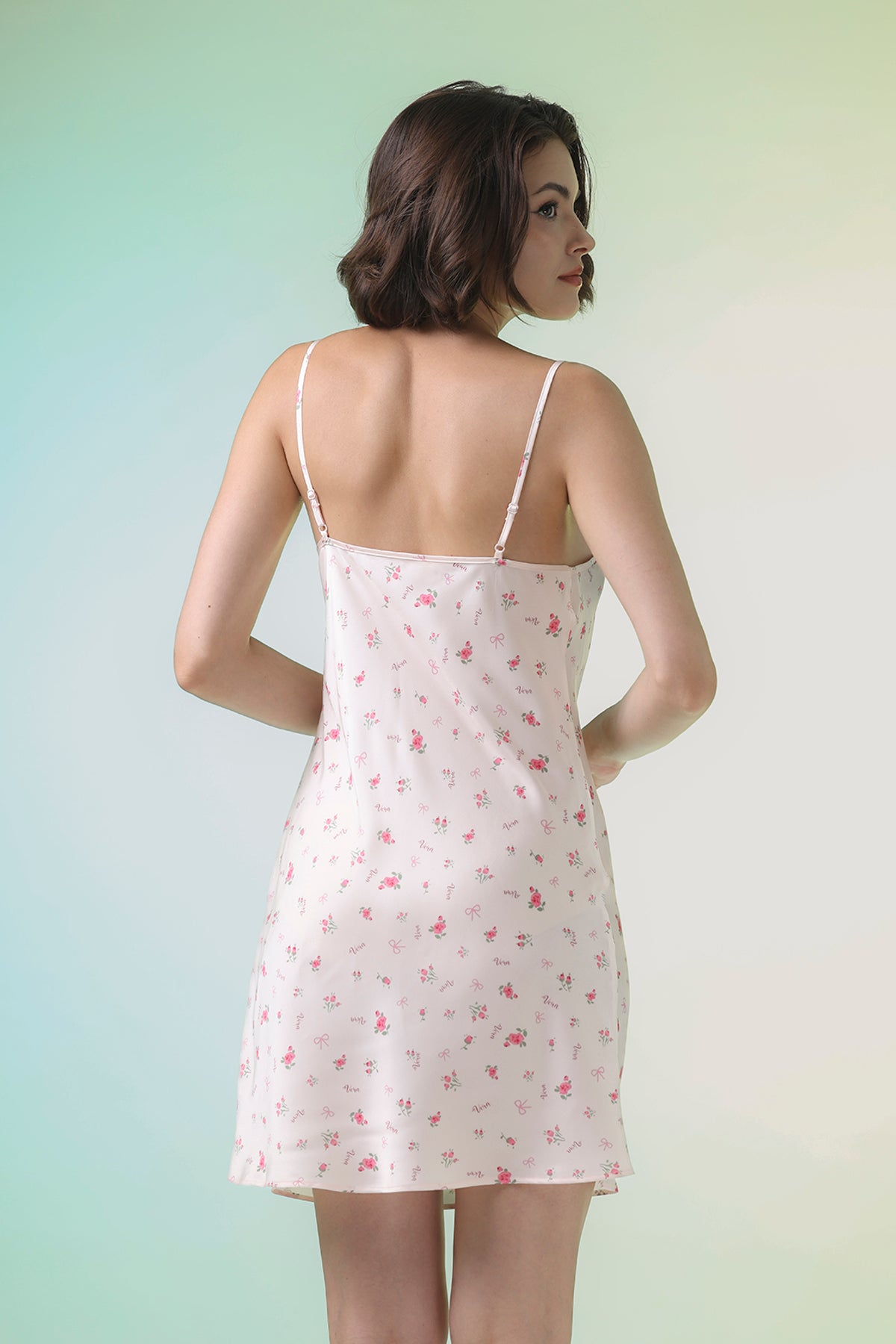 Đầm ngắn nữ Vera latin in hai dây - V0787