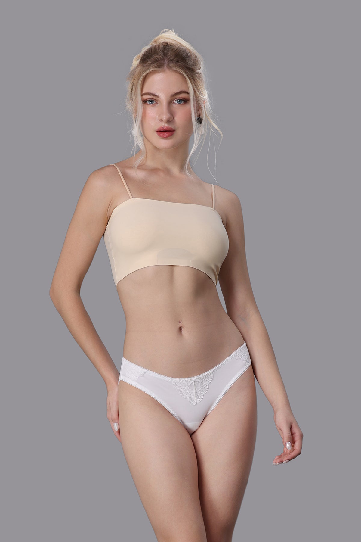 Quần lót bikini nữ Misaki microfiber phối ren - M1026