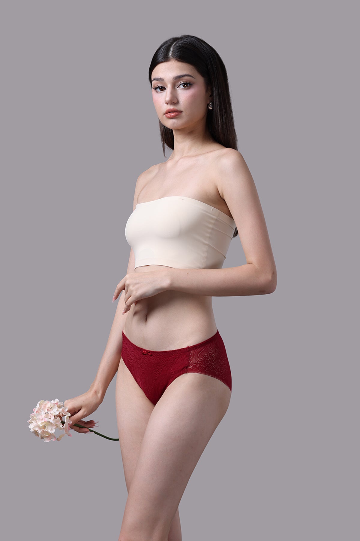 Quần lot bikini nữ Vera ren phối lưới - V0691