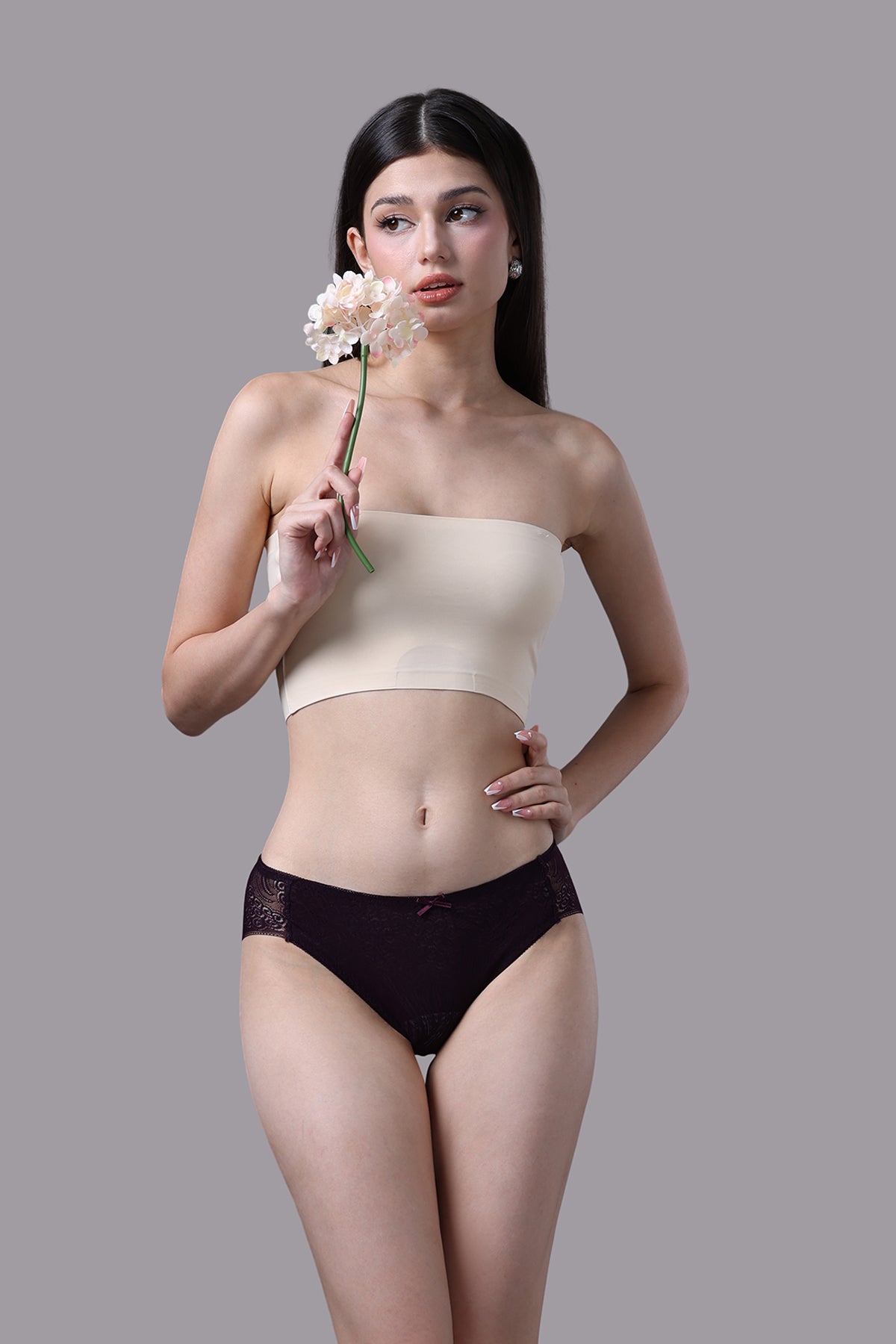 Quần lot bikini nữ Vera ren phối lưới - V0691