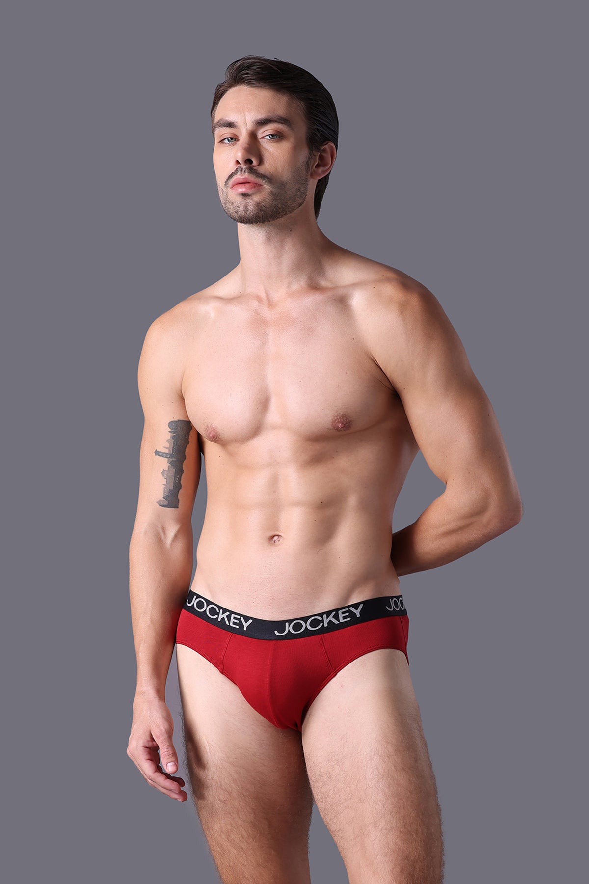 Quần lót nam Brief Jockey Cotton 4 chiều trơn - J4001