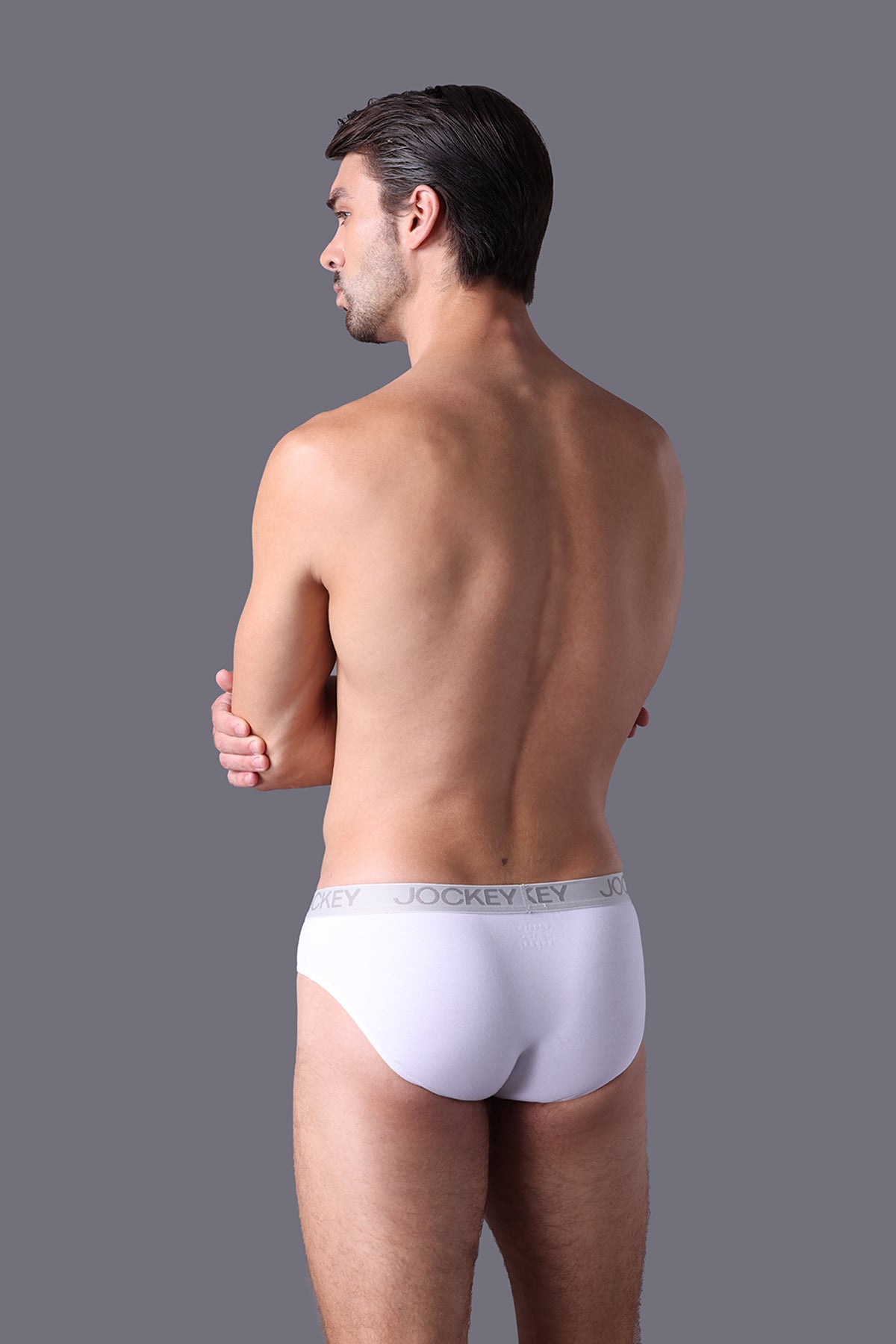 Quần lót nam Brief Jockey Cotton 4 chiều trơn - J4001