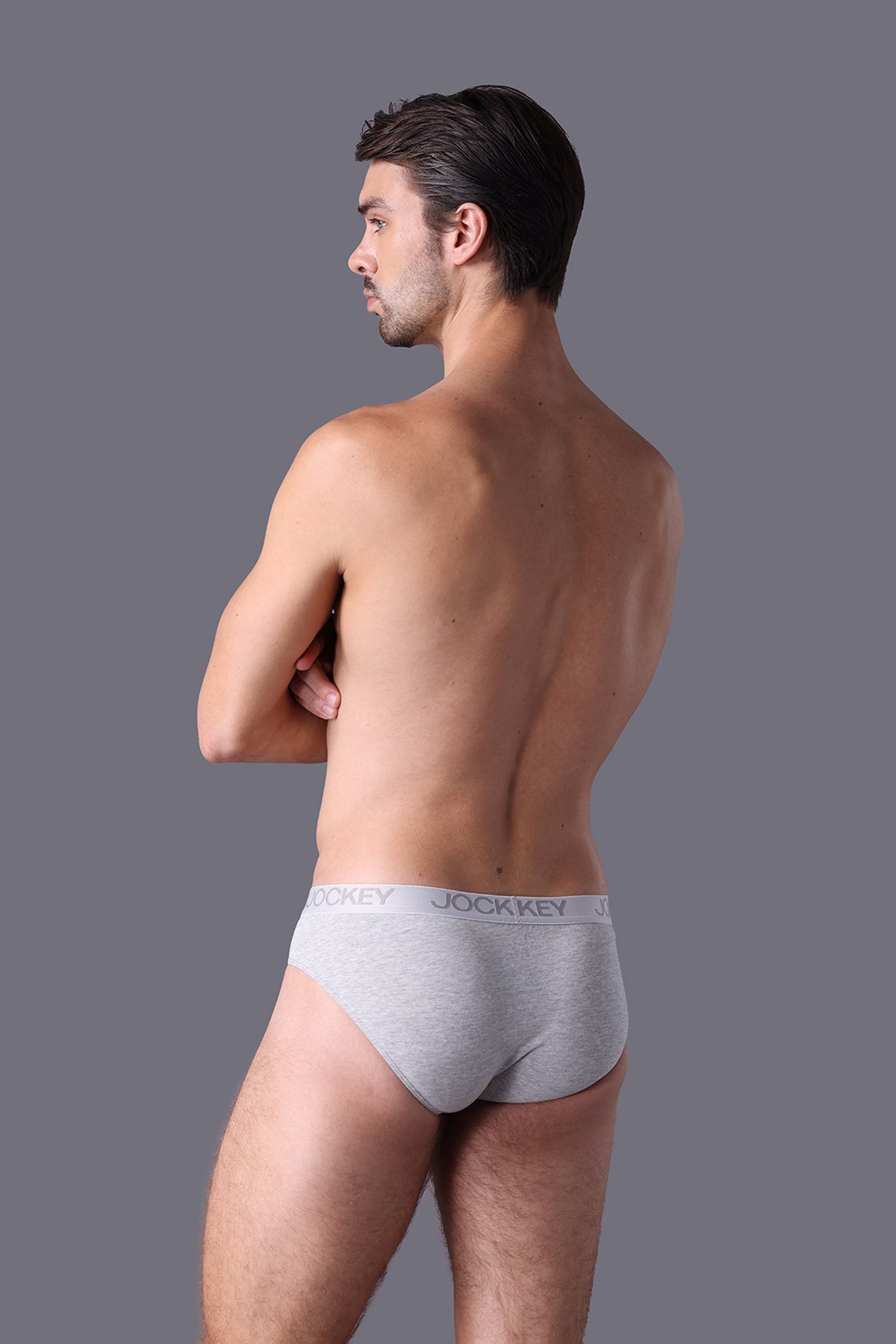 Quần lót nam Brief Jockey Cotton 4 chiều trơn - J4001