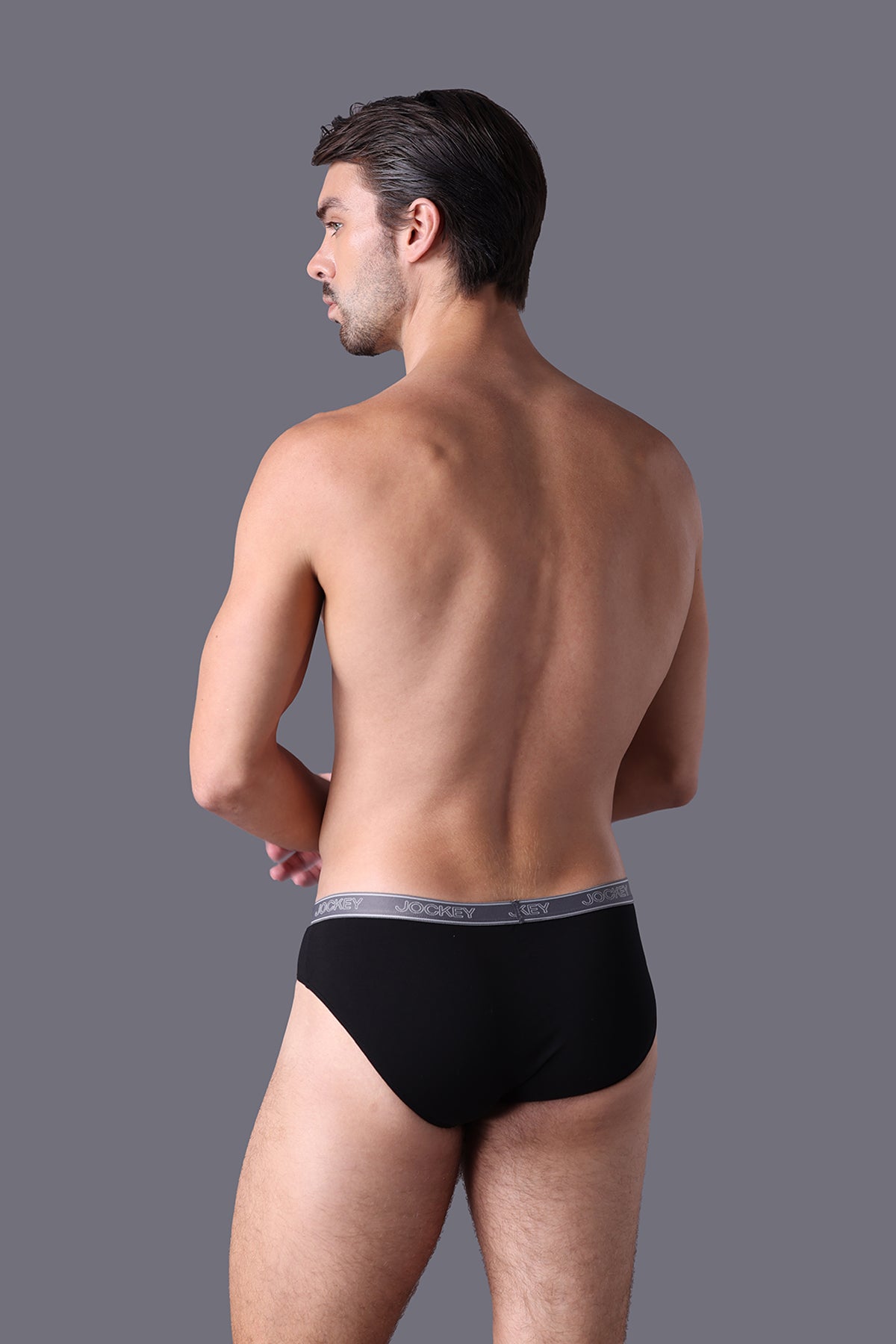 Quần lót Nam dáng Brief Cotton 4 chiều Bản thun nhỏ - J4004