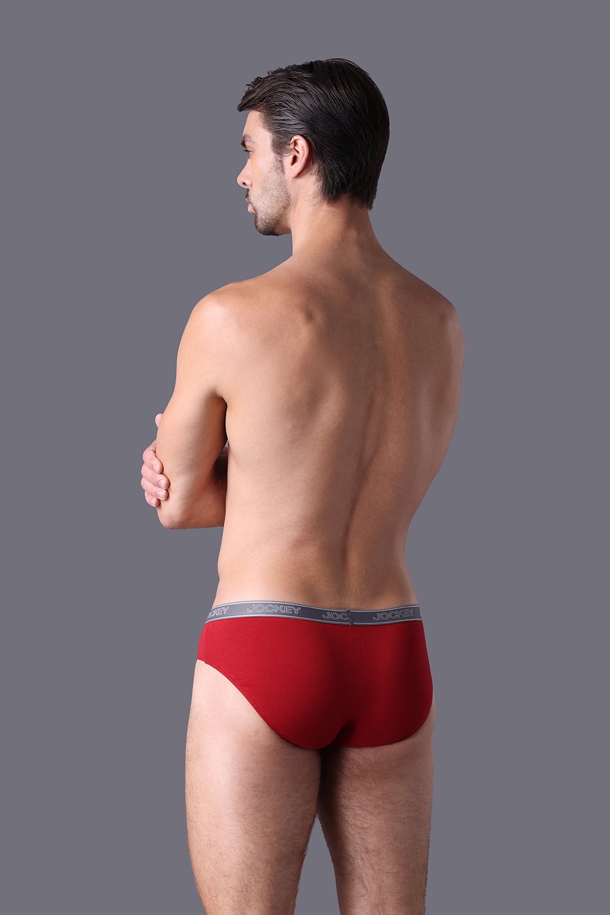 Quần lót Nam dáng Brief Cotton 4 chiều Bản thun nhỏ - J4004