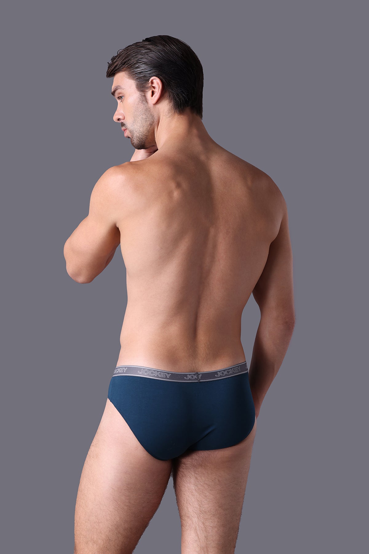 Quần lót Nam dáng Brief Cotton 4 chiều Bản thun nhỏ - J4004