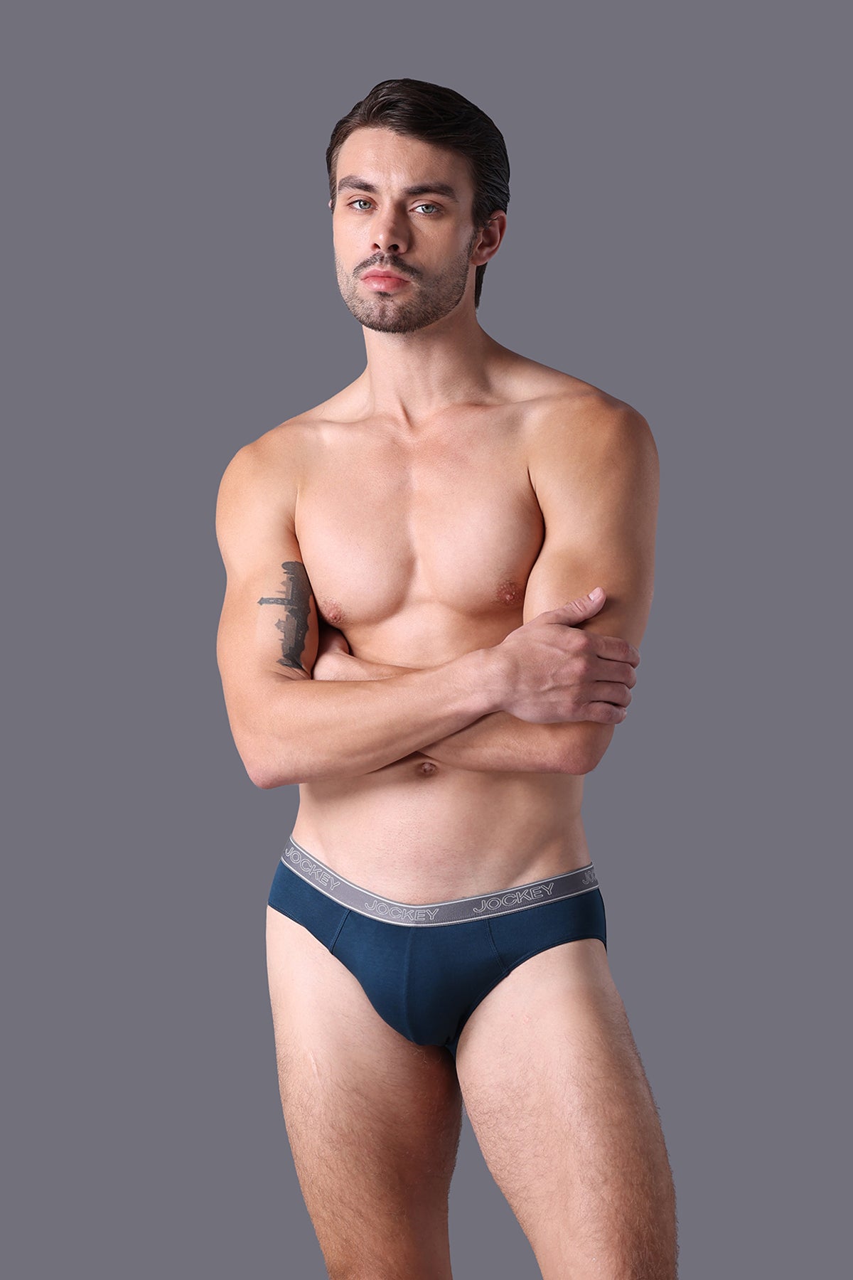 Quần lót Nam dáng Brief Cotton 4 chiều Bản thun nhỏ - J4004