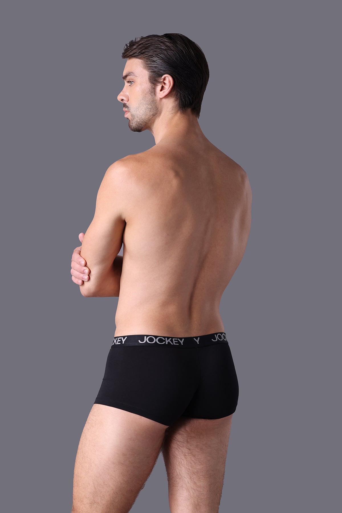 Quần lót nam Trunk Jockey Cotton 4 chiều trơn - J4002