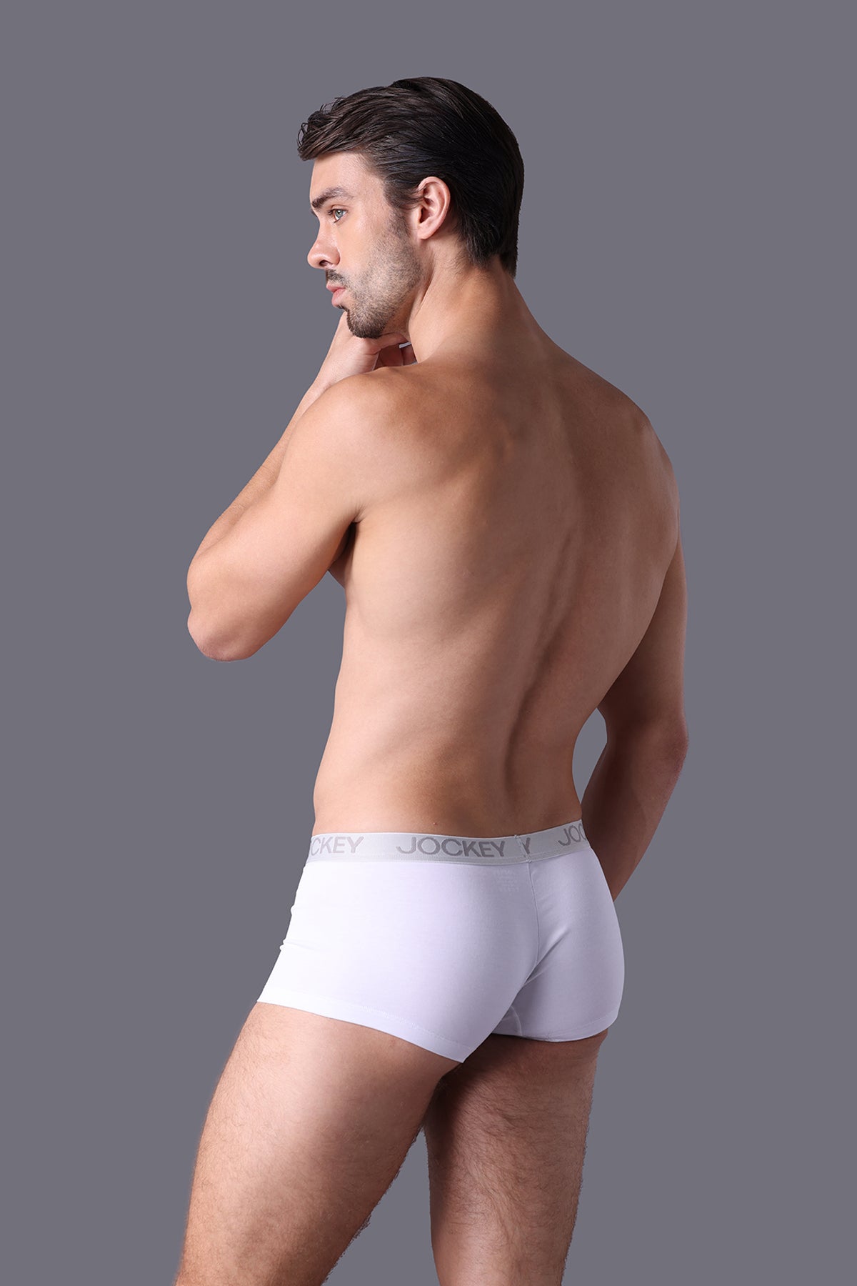 Quần lót nam Trunk Jockey Cotton 4 chiều trơn - J4002