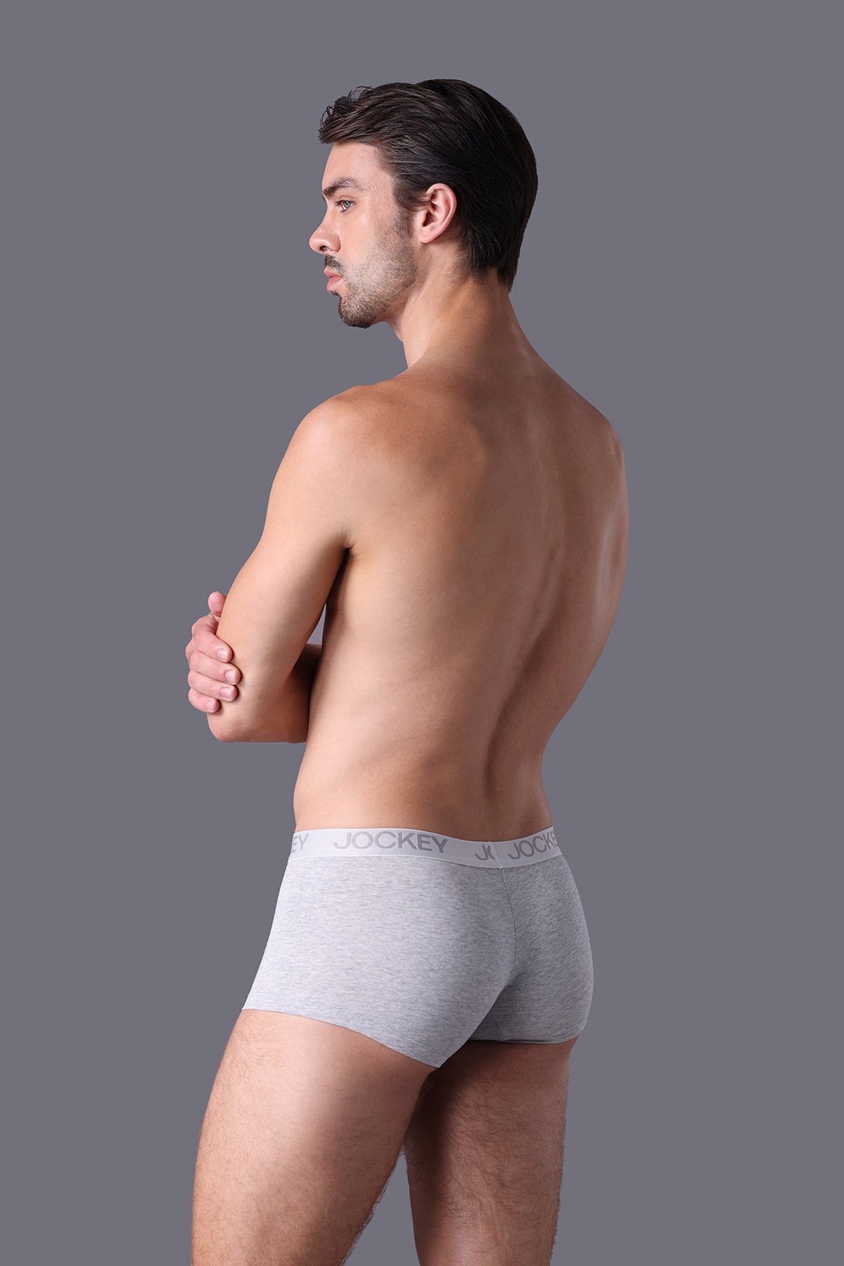 Quần lót nam Trunk Jockey Cotton 4 chiều trơn - J4002