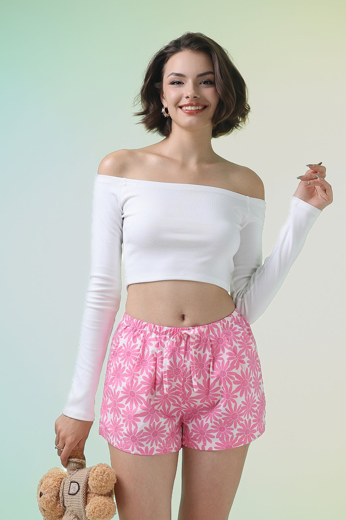 Quần short nữ Vera kate in - V0763